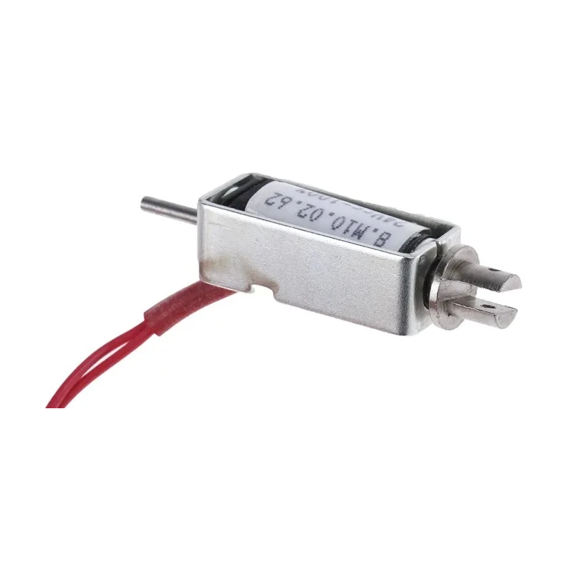 Mecalectro 24V Linear Solenoid Push Pull 30mm Length 12.7mm Width 10mm Depth 8.M10 02 62 24 VCC 100%
