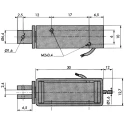 Mecalectro 24V Linear Solenoid Push Pull 30mm Length 12.7mm Width 10mm Depth 8.M10 02 62 24 VCC 100%