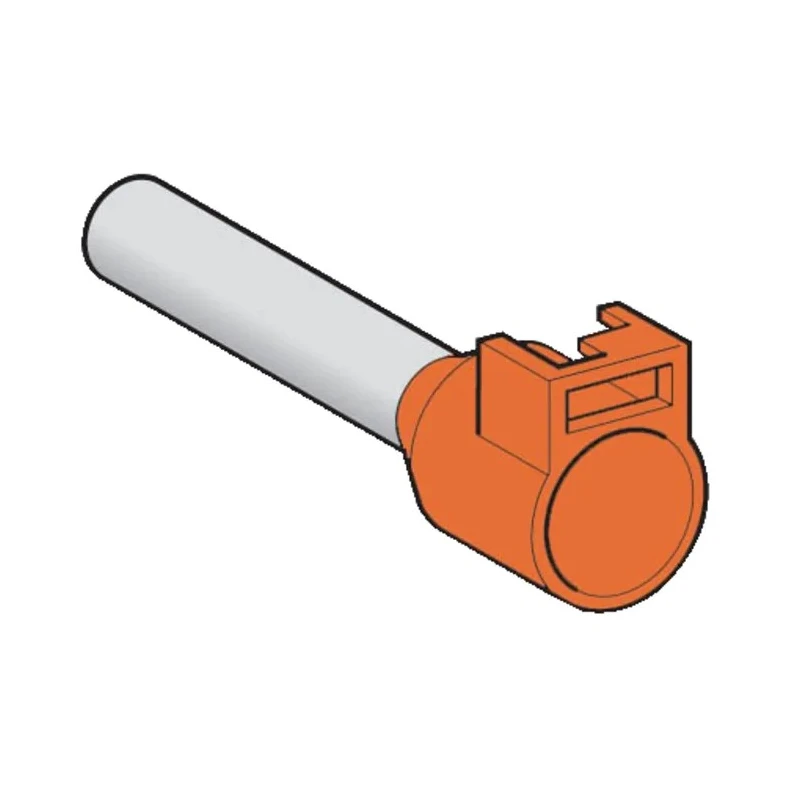 Schneider Electric Linergy DZ5 Insulated Bootlace Ferrule, 3.3 mm Pin Diameter, Orange to 12 AWG Wire Size DZ5CA042