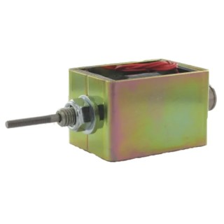 Mecalectro Linear Solenoid Push Type 24V 19W 78.5mm Length 57.2mm Width 50.8mm Depth 100% Duty Cycle 8.M17 02 62 24 VCC 100%