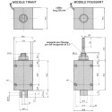 Mecalectro Linear Solenoid Push Type 24V 19W 78.5mm Length 57.2mm Width 50.8mm Depth 100% Duty Cycle 8.M17 02 62 24 VCC 100%