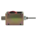 Mecalectro Linear Solenoid Pull 24V DC 19W Closed Power Continuous 78.5mm Length 57.2mm Width 50.8mm 8.M17 02 73 24 VCC 100%