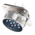 Jaeger Circular Connector 12 Contacts Panel Mount Standard Connector Male IP50 IP54 5360 120 06
