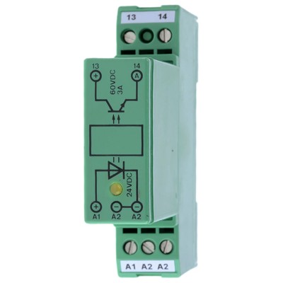 Phoenix Contact Solid State Interface Relay EMG 17-OV- 24DC/60DC/3, DIN Rail Mount, 3500V Isolation Voltage 2954154