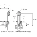 Honeywell Technologies GLD Series Adjustable Roller Lever Limit Switch, 1 NC/1 NO, , Fibreglass Reinforced IP66