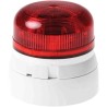 Klaxon Flashguard QBS Series Red Beacon 24V DC Flashing and Steady Surface Mount Polycarbonate Housing LED Bulb QBS-0060