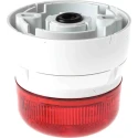 Klaxon Flashguard QBS Series Red Beacon 24V DC Flashing and Steady Surface Mount Polycarbonate Housing LED Bulb QBS-0060