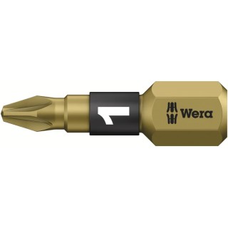 Wera Screwdriver Bit 1/4inch Hex Drive with PZ1 Tip, 25mm Overall Length 05056710001