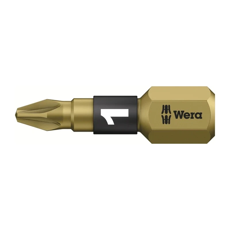 Wera Screwdriver Bit 1/4inch Hex Drive with PZ1 Tip, 25mm Overall Length 05056710001