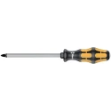 Wera Screwdriver, Chisel Type, PZ3 Tip, 150 mm Blade, Bi-Material Handle 05017054001