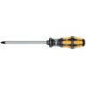 Wera Screwdriver, Chisel Type, PZ3 Tip, 150 mm Blade, Bi-Material Handle 05017054001