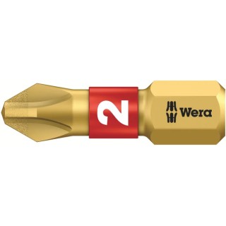 Wera Diamond Tipped Screwdriver Bit PH2, 25 mm Drive Size, 1 Piece 05056402001