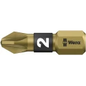 Wera Screwdriver Bit, Pozidriv Size PZ2, 6.35 mm Hex Drive, 25 mm Overall Length 05056712001