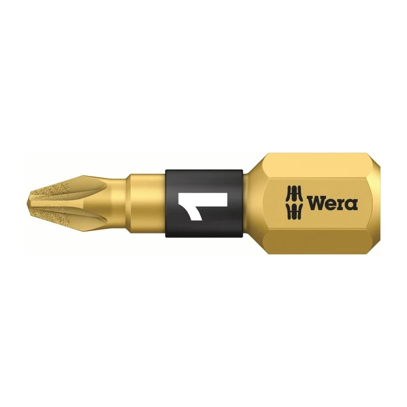 Wera Screwdriver Bit 6.35 mm Hex Drive PZ1 Tip 25 mm Overall 05056700001