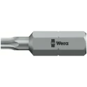 Wera Screwdriver Bit, 6.35 mm Hex Drive, T15 Size, 25 mm Overall Length 05066505001