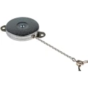 RS PRO Retractable Key Chain Stainless Steel Chain 600 mm Length Steel Body Model 310-2092