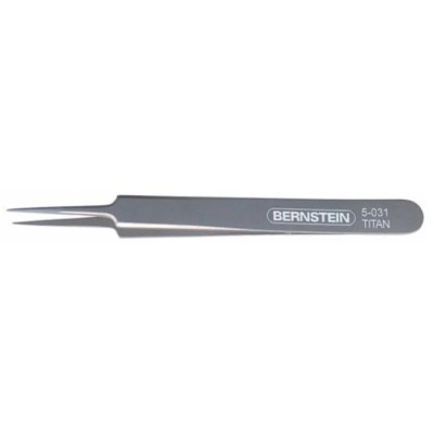 Bernstein 110mm Stainless Steel Pointed ESD Safe Tweezer 5-031