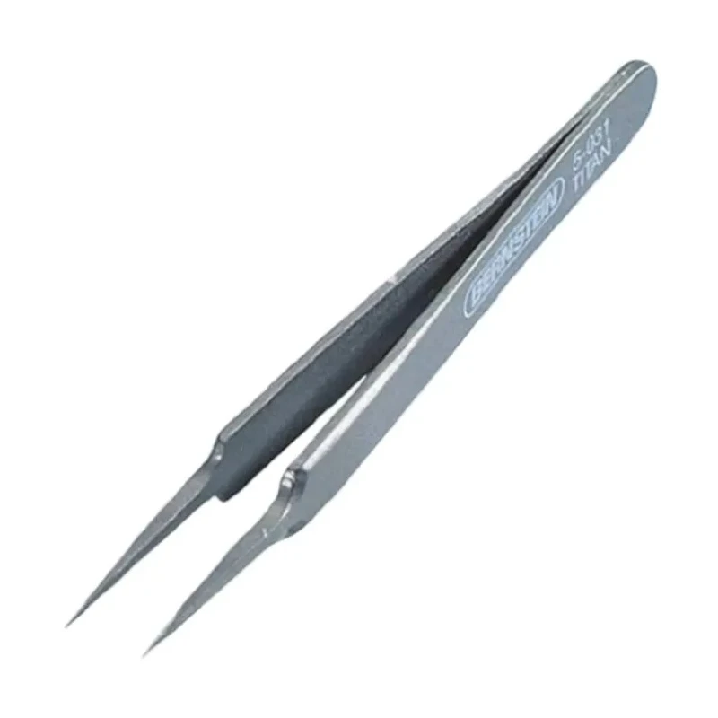 Bernstein 110mm Stainless Steel Pointed ESD Safe Tweezer 5-031