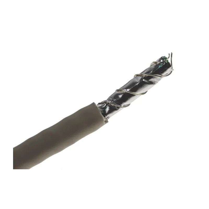 Belden Cat5e Screened Ethernet Cable, Low Smoke Zero Halogen Grey Jacket, 24 AWG Copper Conductor, 500m S1730NH E4X1640