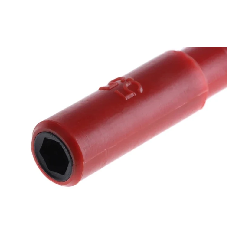 Wera VDE Insulated Hexagon Nut Driver 5.5 mm Tip, 125 mm Blade, 223 mm Overall Length 05005300001