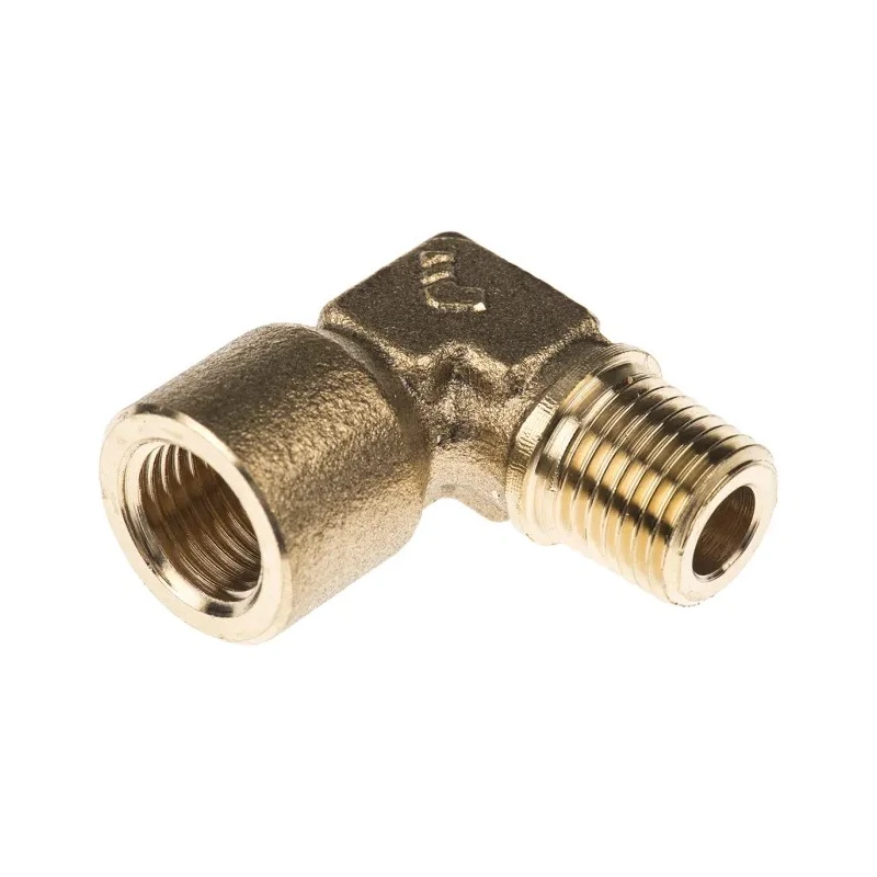 Legris Pneumatic Brass Pipe Fitting 90° Threaded Elbow Male R 1/4 in to Female G 1/4 in 0144 13 13