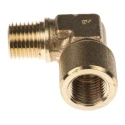 Legris Pneumatic Brass Pipe Fitting 90° Threaded Elbow Male R 1/4 in to Female G 1/4 in 0144 13 13