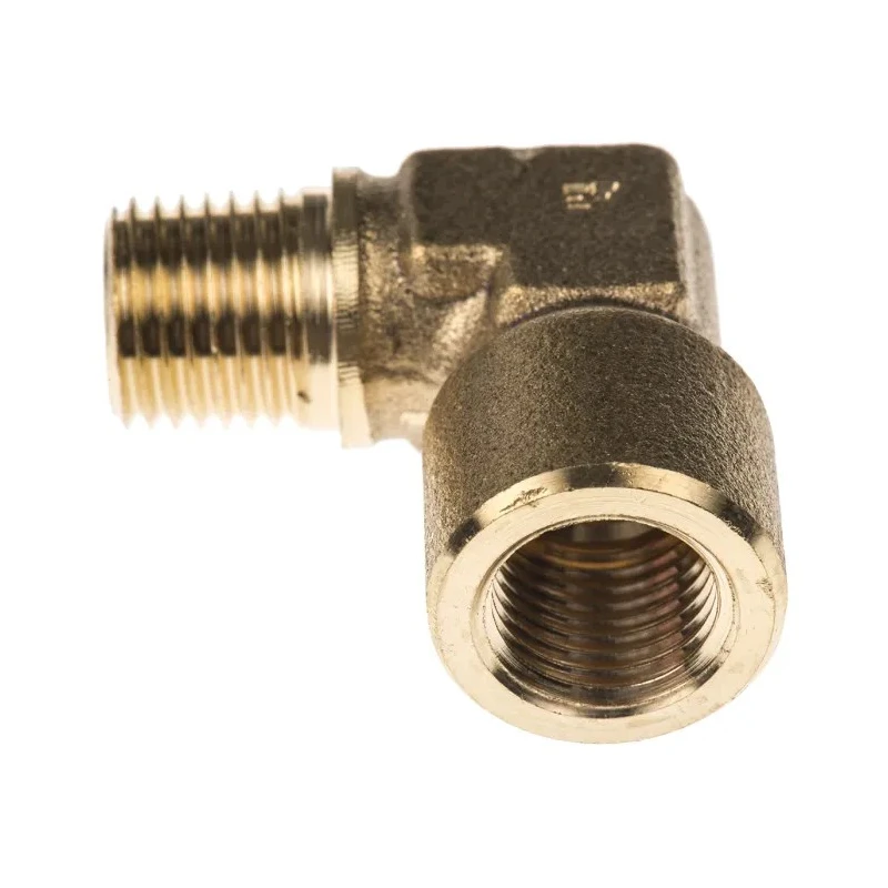 Legris Pneumatic Brass Pipe Fitting 90° Threaded Elbow Male R 1/4 in to Female G 1/4 in 0144 13 13