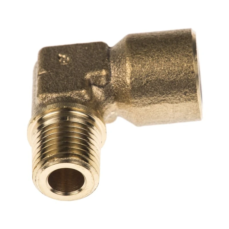 Legris Pneumatic Brass Pipe Fitting 90° Threaded Elbow Male R 1/4 in to Female G 1/4 in 0144 13 13