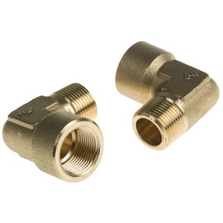 Legris Pneumatic Fitting Brass Pipe Fitting 90° Threaded Elbow Male R 3/4 in to Female G 3/4 in 0144 27 27