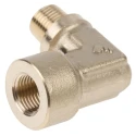 Legris Pneumatic Fitting Brass Pipe Fitting 90° Threaded Elbow Male R 1/8 in to Female G 1/8 in 0144 10 10