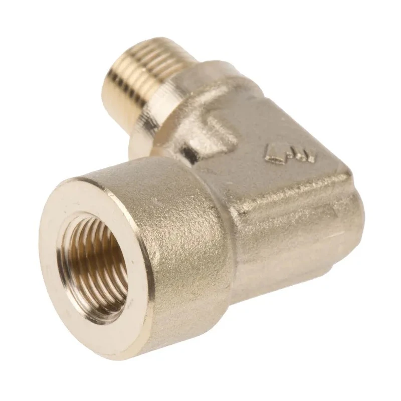 Legris Pneumatic Fitting Brass Pipe Fitting 90° Threaded Elbow Male R 1/8 in to Female G 1/8 in 0144 10 10