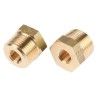 Legris Pneumatic Fitting Brass Pipe Threaded Reducer Male R 3/4 in to Female G 1/4 in 0163 27 13