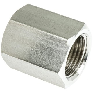 Legris Pneumatic Stainless Steel Pipe Fitting Straight Hexagon Coupler Female G 1/2 in x Female G 1/2 in 1855 21 21