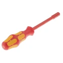Wera Hexagon Nut Driver 6 mm Tip VDE 1000V Approved Plastic Handle 125 mm Blade 223 mm Overall 05005305001