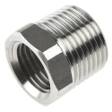 Legris Pneumatic Stainless Steel Pipe Fitting Straight Hexagon Reducer Male 3/8 in x Female G 1/4 in 1863 17 13