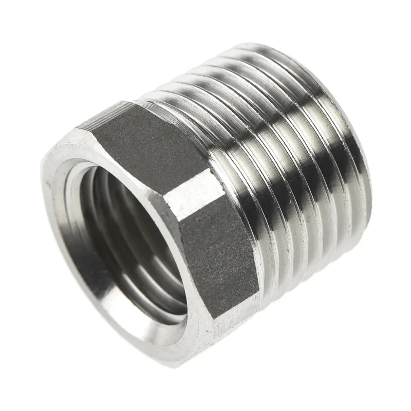Legris Pneumatic Stainless Steel Pipe Fitting Straight Hexagon Reducer Male 3/8 in x Female G 1/4 in 1863 17 13