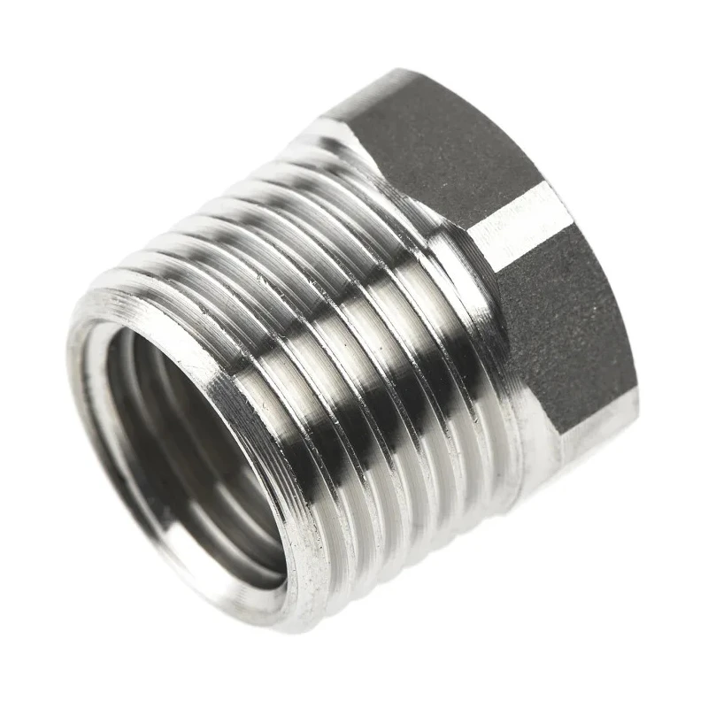 Legris Pneumatic Stainless Steel Pipe Fitting Straight Hexagon Reducer Male 3/8 in x Female G 1/4 in 1863 17 13