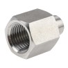 Legris Pneumatic Stainless Steel 316L Straight Hexagon Pipe Fitting Male 1/8 in x Female G 1/4 in 150 bar 1861 10 13