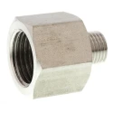 Legris Pneumatic Stainless Steel Pipe Fitting Straight Hexagon Male 1/4 in x Female G 1/2 in 1861 13 21