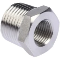Legris Pneumatic Fitting Stainless Steel Pipe Fitting Straight Hexagon Reducer Male 1/2 in x Female G 1/4 in 1863 21 13