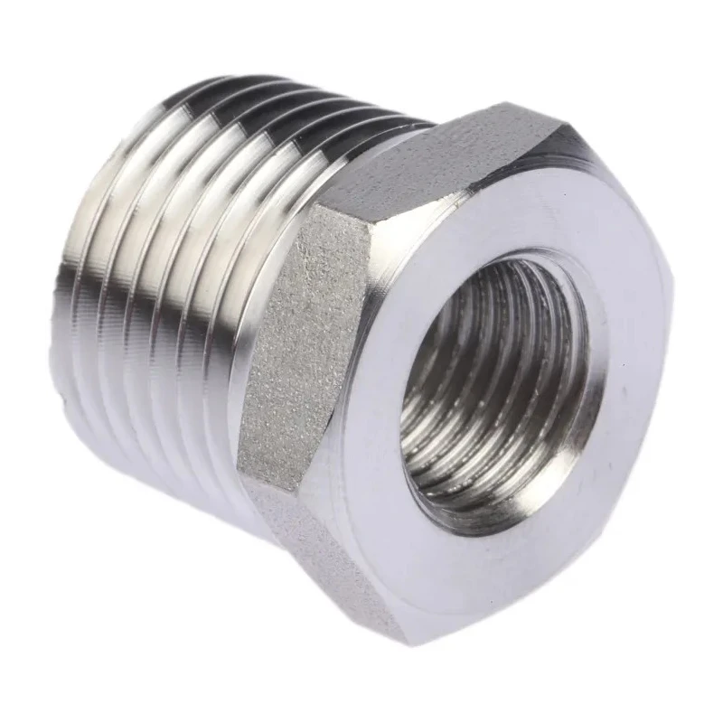 Legris Pneumatic Fitting Stainless Steel Pipe Fitting Straight Hexagon Reducer Male 1/2 in x Female G 1/4 in 1863 21 13