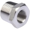 Legris Pneumatic Fitting Stainless Steel Pipe Fitting Straight Hexagon Reducer Male 1/2 in x Female G 1/4 in 1863 21 13