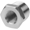 Legris Pneumatic Fitting Stainless Steel Pipe Fitting Straight Hexagon Reducer Male 1/2 in x Female G 1/4 in 1863 21 13
