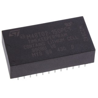 STMicroelectronics 16 kB 150 ns NVRAM 24-Pin PCDIP M48T02-150PC1