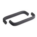 RS PRO Black Aluminium Arch Shape Handle 210 mm Length 57 mm Height 26 mm Width 237-312