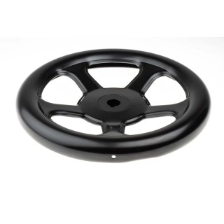 RS PRO Black Steel Spoked Hand Wheel 250 mm Diameter 237-366