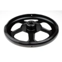 RS PRO Black Steel Spoked Hand Wheel 250 mm Diameter 237-366