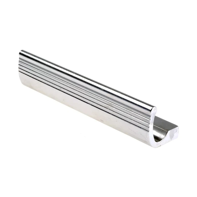 RS PRO Aluminium Carrying Handle Anodised Silver Material, Screw Fixing, 140mm Width, 32mm Height 237-621