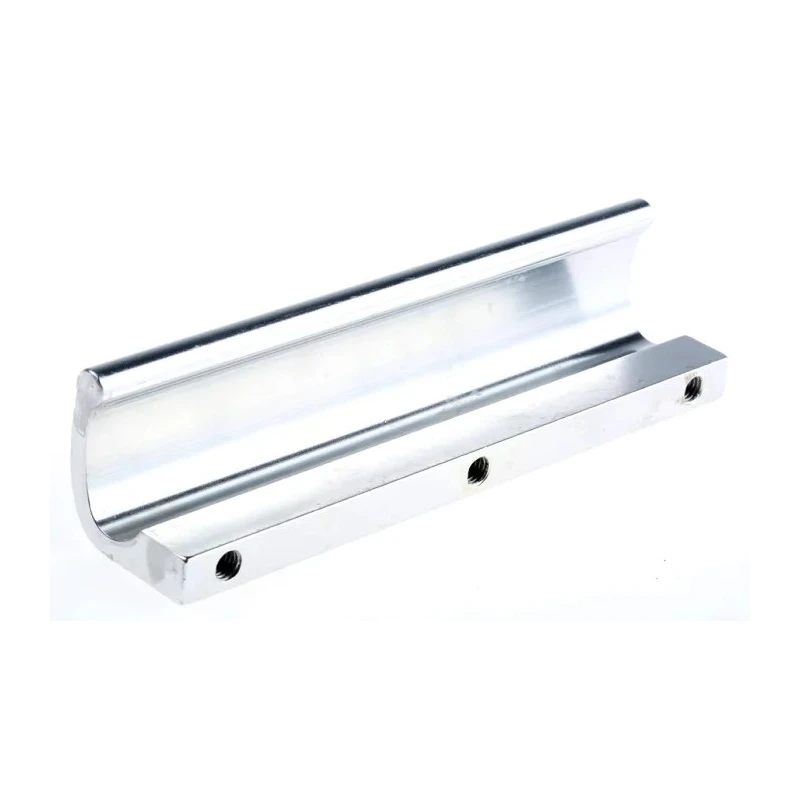 RS PRO Aluminium Carrying Handle Anodised Silver Material, Screw Fixing, 140mm Width, 32mm Height 237-621