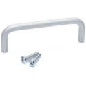 RS PRO Anodised Silver Aluminium Arch Shape Handle 34 mm Height, 8mm Width, 128 mm Length 237-851